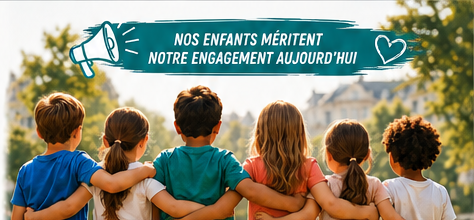 Enfants réunis, visuel Protégeons nos enfants