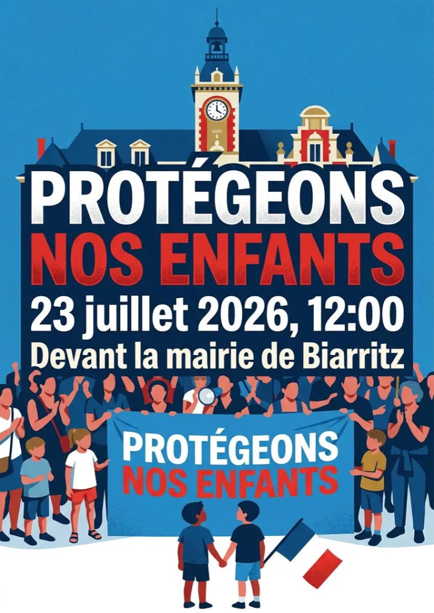 Affiche de la manifestation du 23 juillet 2026 à Biarritz